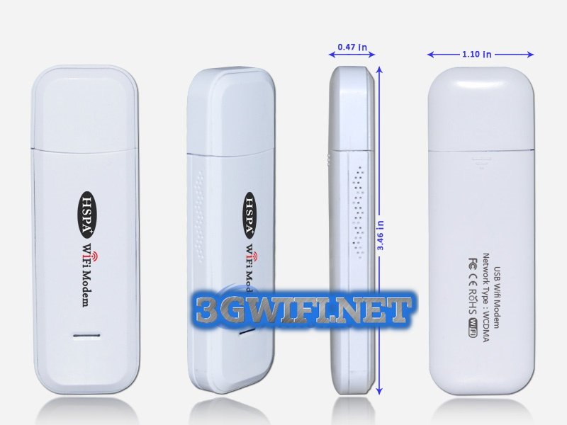 Kích thước nhỏ gọn của Bộ phát Wifi 3G WR6200 chính hãng