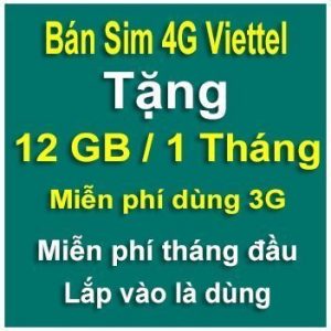 sim 4g viettel 12gb