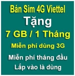 sim 4g viettel 7gb