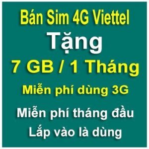 sim 4g viettel 7gb