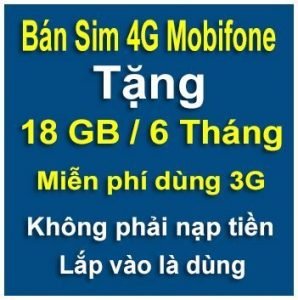sim 4gmobifone 6 tháng