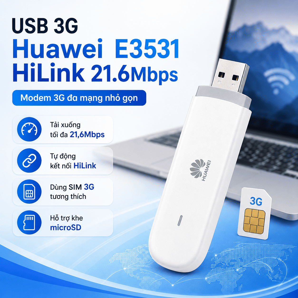 USB 3G Huawei E3531