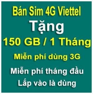 sim 4g Viettel 150gb