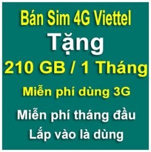 sim Viettel 210 GB