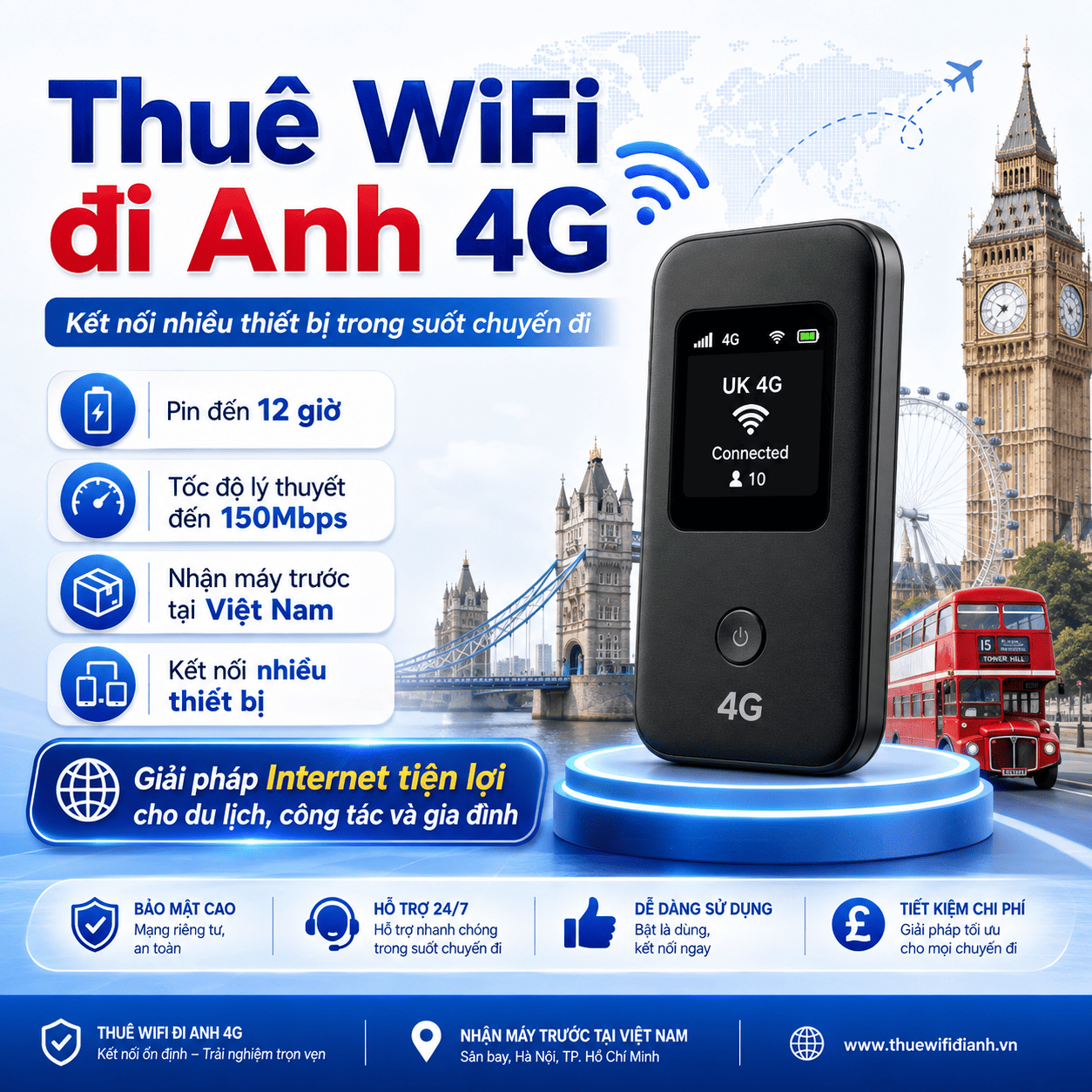 Thuê Wifi đi ANH
