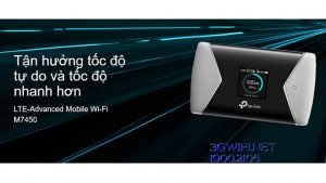  tốc độ 4g nhanh nhất với wifi di động TP Link M7450