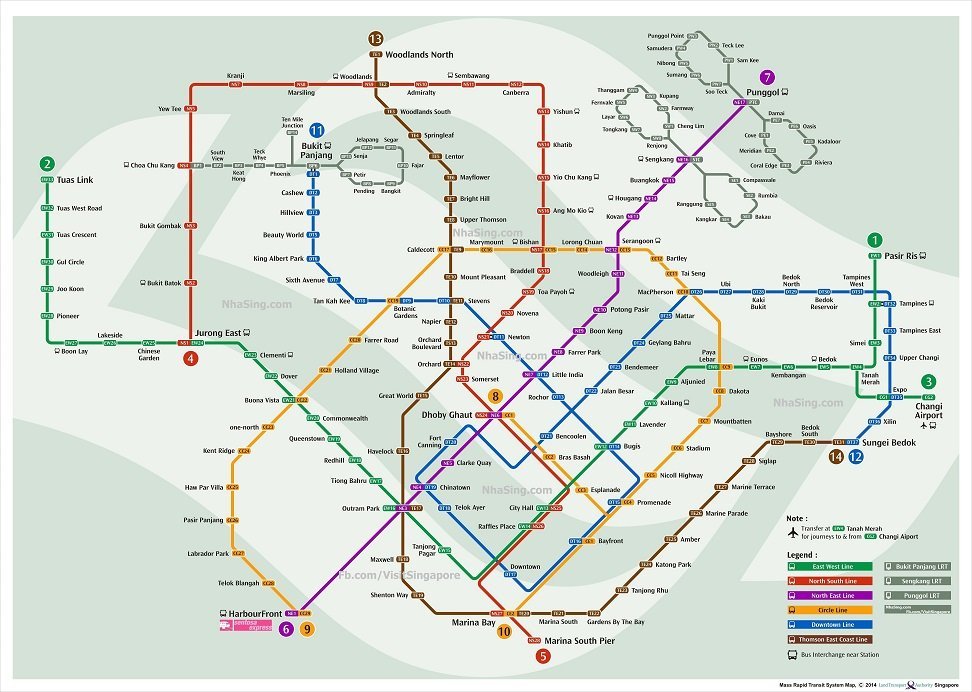 tàu điện ngầm singapore là gì?