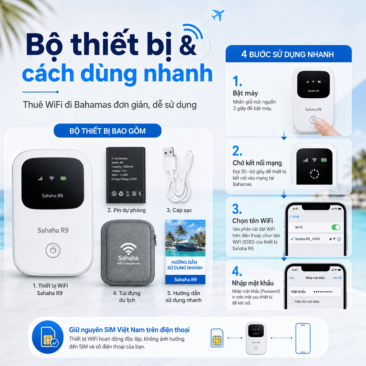 thuê WiFi đi Bahamas