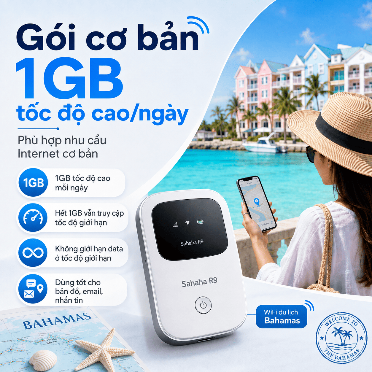 thuê WiFi đi Bahamas