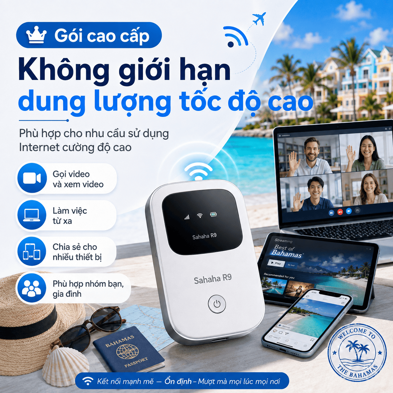 thuê WiFi đi Bahamas