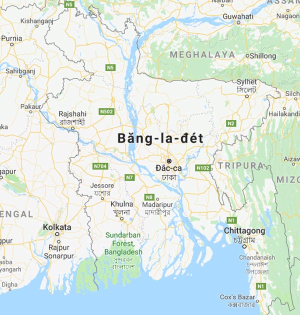 bản đồ Bangladesh