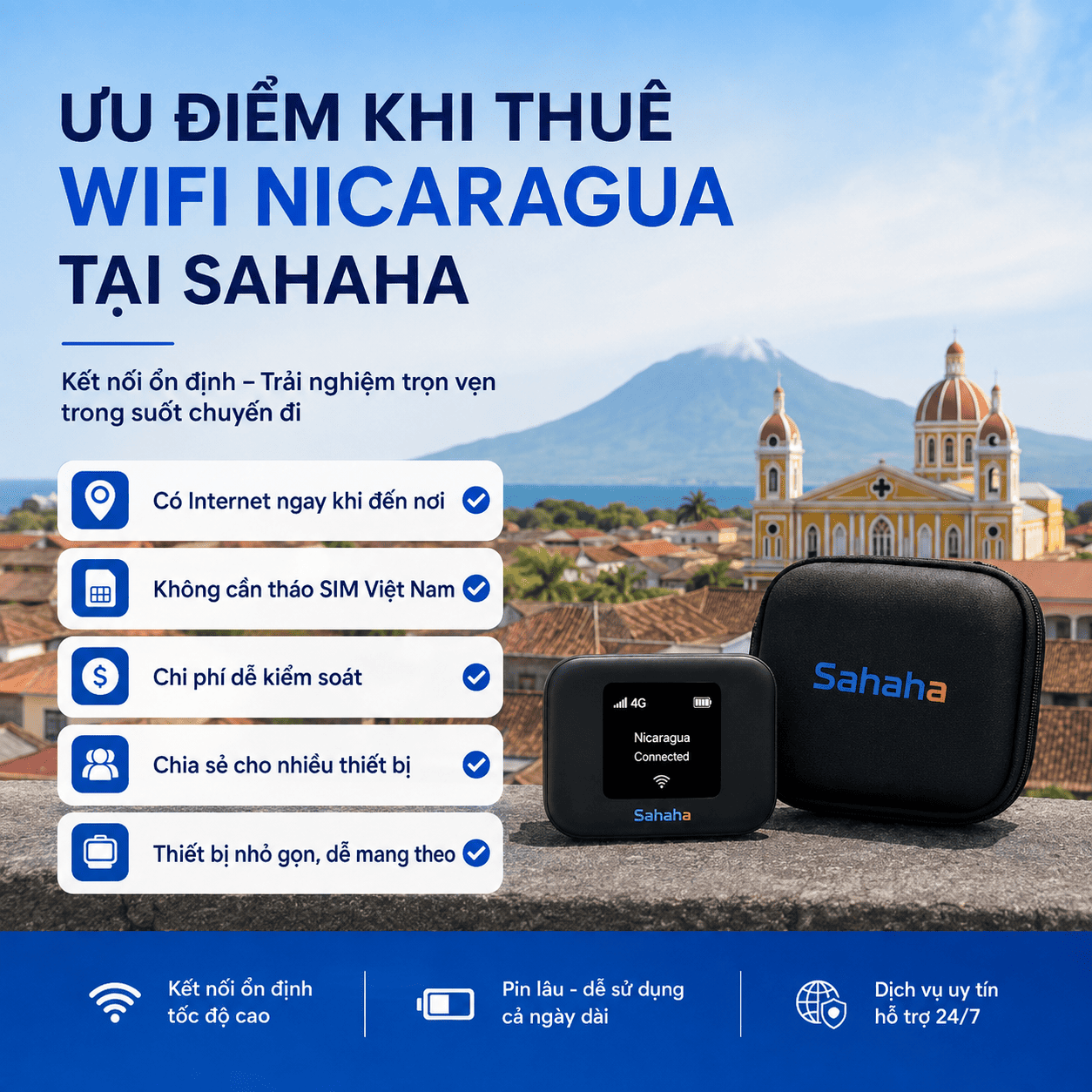 thuê WiFi đi Nicaragua