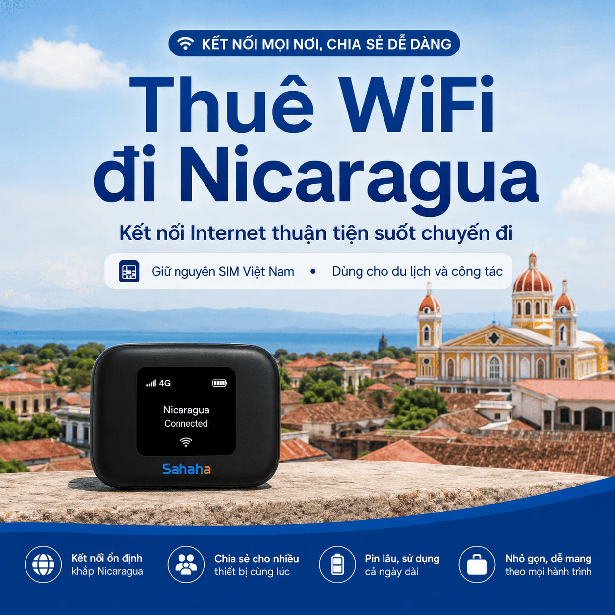 thuê WiFi đi Nicaragua