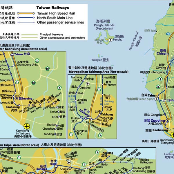 Bản đồ ga tàu Đài Loan