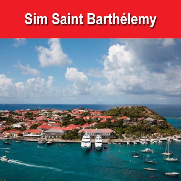 sim du lịch Saint  Barthélemy