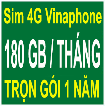 Sim 4G Vinaphone 180GB/Tháng (VD149) Trọn Gói 1 Năm Không Phải Nộp Tiền